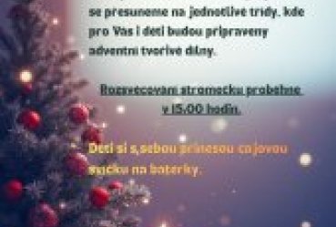 Rozsvěcování vánočního stromečku