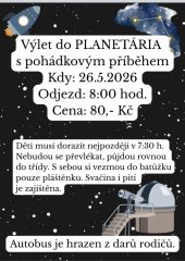 Výlet - Planetárium