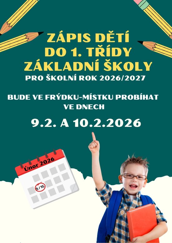 Zápis do 1. třídy ZŠ