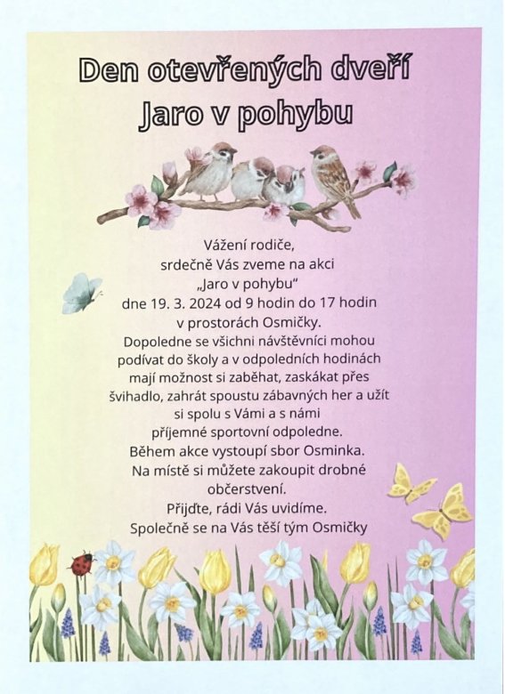 Den otevřených dveří na Osmičce